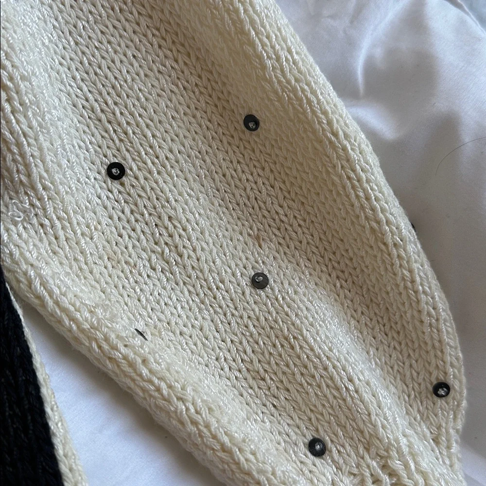 Vintage Nannell Black Cream Sweater Embellishments - Picture 8 of 11